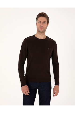 Pierre Cardin Erkek Koyu Kahverengi Kazak /triko 50314192-vr084 Koyu Kahverengi