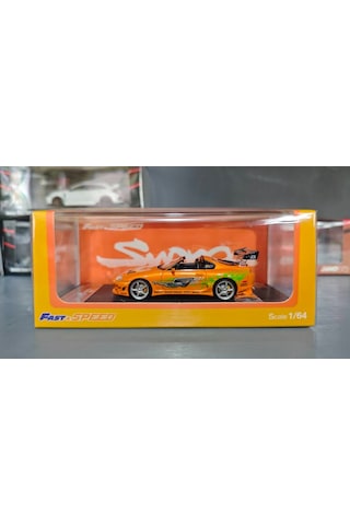 Fast Speed Model 1/64 Toyota Supra Targa The 4th Generation Bomex Version Fnf Orange Pleksi