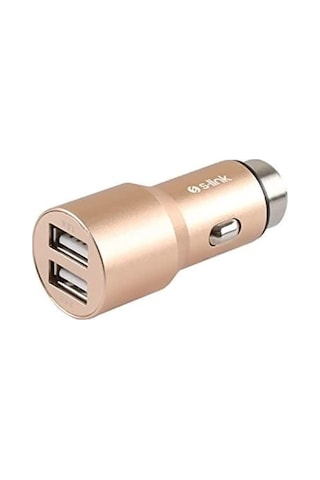 S-link Sw-c7 5v 3.1a Çift Usb Gold Araç Şarj Cihazı