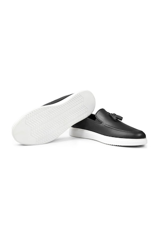 Ducavelli Fringe Hakiki Deri Erkek Günlük Ayakkabı, Loafer Ayakkabı, Hafif Ayakkabı, Yazlık Ayakkabı, Hafif Ayakkabı Siyah