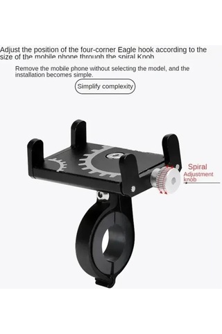 Liangmei Bisiklet Telefon Tutucu Dağı Evrensel Cep Cep Gps Metal