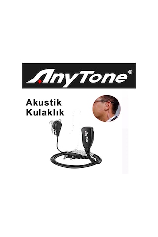 Anytone Akustik Kulak İçi Telsiz Kulaklığı Anytone Akustik Kulak İçi Telsiz Kulaklığı