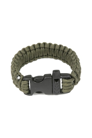 Paracord Paraşüt Ipi Düdüklü Bileklik Yeşil