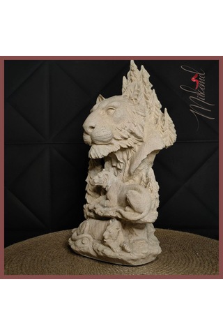 Kaplan Ailesini Yansıtan Bu Heykel, Salon Dekoru Zarif