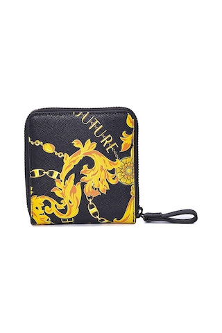 Versace Jeans Couture 75Ya5Pb4 Erkek Cüzdan Black-Gold Siyah - Altın