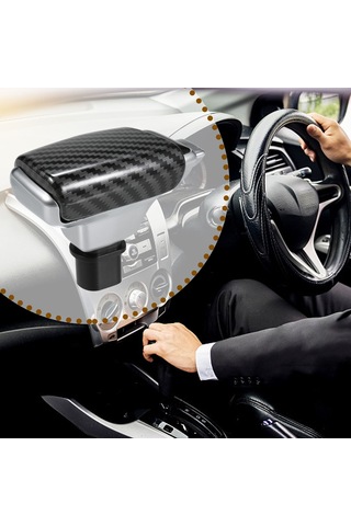 Ranyeek Renault İçin Parlak Siyah Otomatik Vites Çubuğu, Kısa Tipi, Pu+plastik Malzeme, Vites Düğmesi Siyah