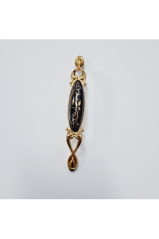 Miray 128 Mm Metal Gold Siyah Desenli / 5 Adet Altın