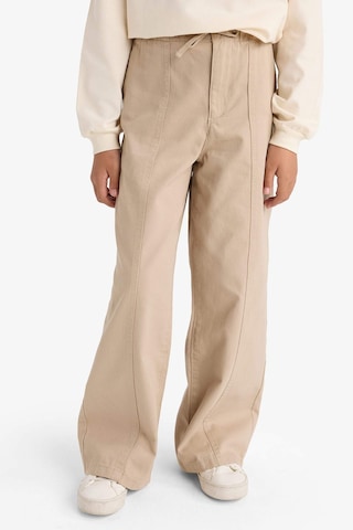 Defacto Kız Çocuk Wide Leg Geniş Paça Pamuklu Pantolon F0444a825aubg310 Bej