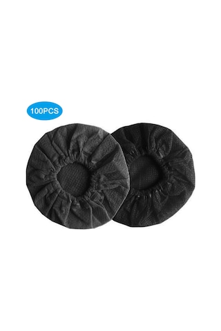 Yaozixa 100 Adet Tek Kullandım Mikrofon Kılıfı, Nokta Dokulu Bezi, U/o Tipi, Mikrofon Kalitesini Korur, Kirlilikten Korur, Siyah