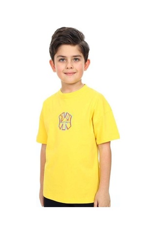 Erkek Çocuk Ny Baskılı Tshirt-14541 SARI