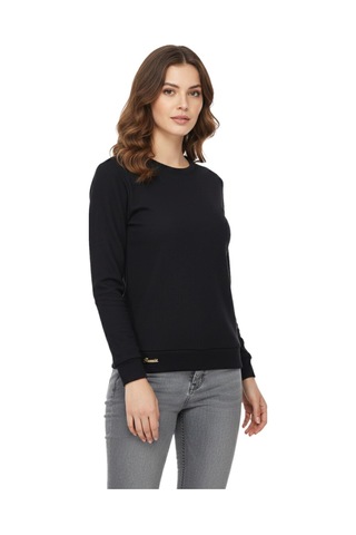 Linsolita Kadın Sıfıryaka Sweatshirt Bgl-st05116 Siyah