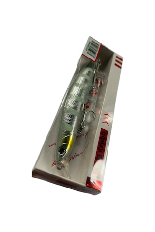 KENDO SEABASS MİNNOW 125F 21GR (COLOR : 32) (Zebra Glow)