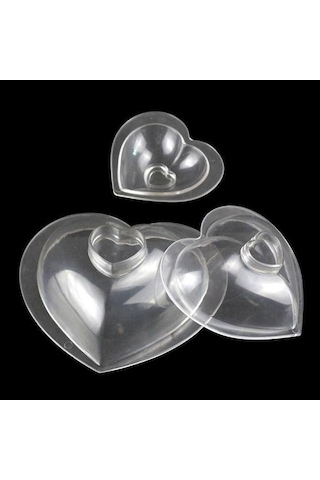 3 Precie Dıy Kek 3d Kalp Çikolata Kalıp Dekorasyon Polikarbonat Çikolata Kalıp Pişirme Şeker Şekerleme Aracı Kek Kalıpları Altın
