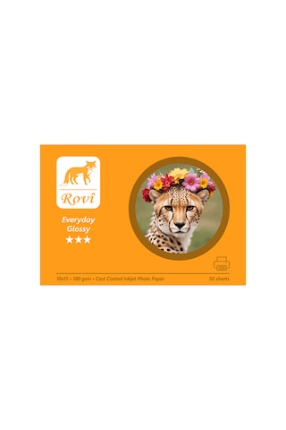 Rovi Everyday Parlak Fotoğraf Kağıdı 180gsm 50yp 10x15