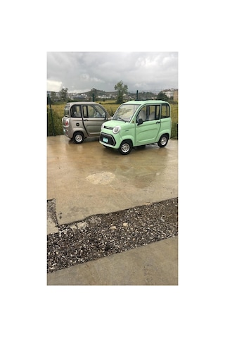 Rebat Yu3 3000 W 72v 100ah Lityum Akülü Klimalı Kabinli Dört Tekerlekli Elektrikli Araç Bej