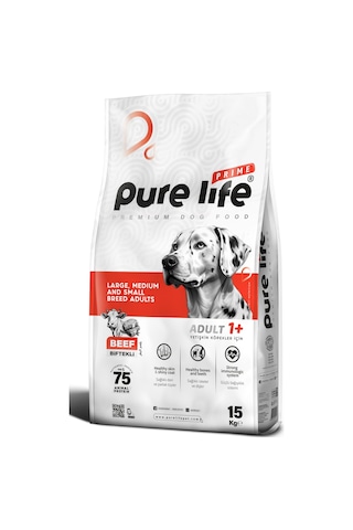 Purelife Prime Biftekli Yetişkin Köpek Maması 15 KG