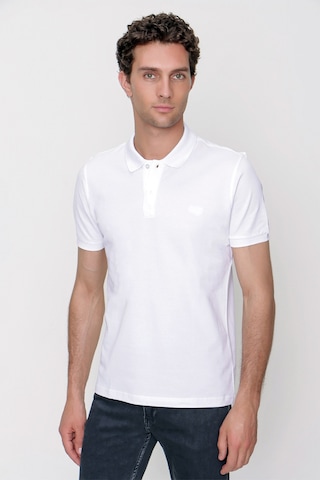 Morven Erkek Beyaz Basic Polo Yaka Dynamic Fit T-shirt 25yc018012600 Beyaz