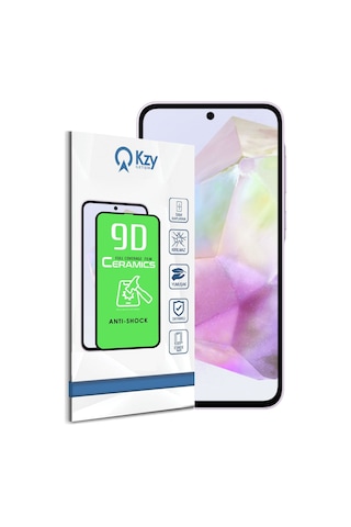 Samsung Galaxy A35 İle Uyumlu Tam Kaplayan Seramik Nano Esnek Ekran Koruyucu Cam