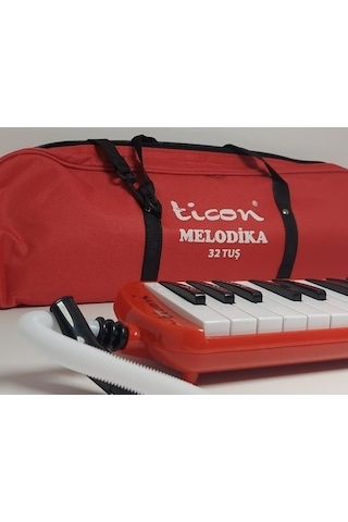 Ticon 32 K Melodika Yumuşak Çantalı Kırmızı