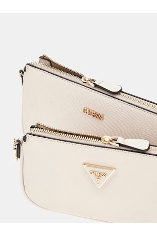 Guess Saffiano Noelle Mini Kadın Çapraz Çanta Hwzg7879710 Krem