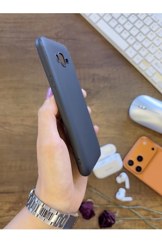 Samsung J7 2015 Uyumlu Kamera Korumalı Darbeye Dayanıklı Renk Atmayan Fab Silikon Kılıf Siyah