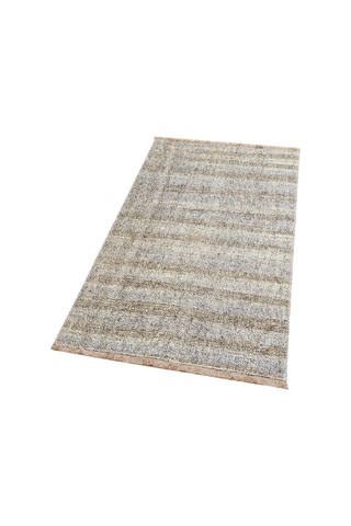 Bej Rengi El Dokuma Çaput Pala Yün Kilim