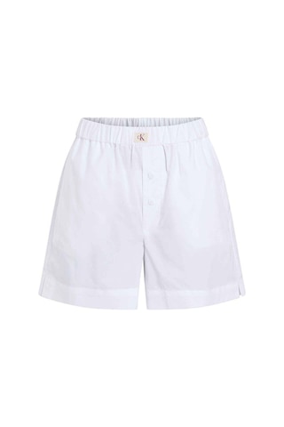 Calvin Klein Kadın Yüksek Lastikli Bel Kısa Boy Cep Detay Beyaz Şort J20j225218-yaa-7722 Beyaz