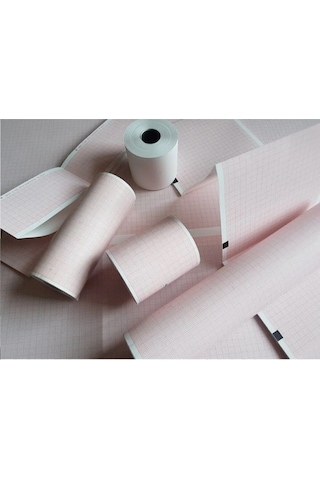 4,9 Cm X 20 M Ekg Kagıdı 20 Metre 5 Rulo Çizgili