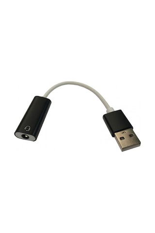 Usb Harici Ses Kartı 7.1ch 3.5mm Mikrofonlu Kulaklık Tek Port Girişli