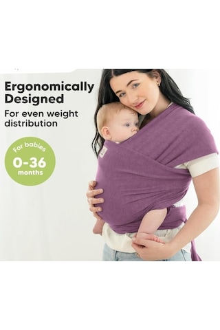Keababies Bebek Taşıyıcısı, Nefes Alabilir, Ergonomik ve Eller Serbest Sarma Taşıyıcı Portbebe