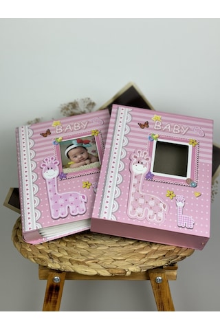 Rabsev Rs031 Bebek Fotoğraf Albümü 10x15 CM 200 Fotoğraf Kapasiteli Kutulu Lüx Bebek Albüm