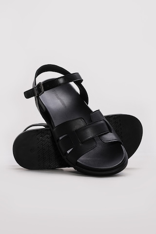 Fast Step Hakiki Deri Kadın Klasik Sandalet 315za2322-04 Siyah