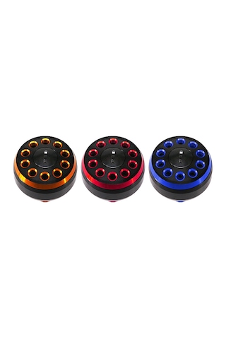 Kosona Metal Cnc Oluklu 38mm Black-red Olta Makinesi Kolu Topu, Dayanıklı Değiştirme Parçası, 4mm Mil İçin Uygun