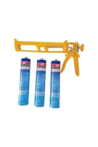 Dayson Beyaz Mastik 3 Adet & Silikon Tabanca