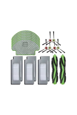 Junzhuodianpu İrobot Roomba Combo 111/113 R113840 Elektrikli Süpürgeler İçin 20 Hepa Filtresi, Ana Fırçalar Ve Paspaslar