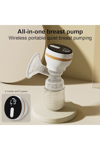 Geeroyoo Yw991 Entegre Elektrikli Emziği - 4 Mod 9 Seviye, 40-50db Sessiz, Ters Akış Engeli, Led Ekranlı, 180ml Pp Biberon, Beyaz 1200mah Batarya