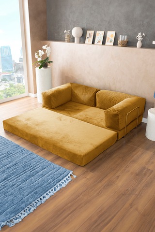 Argimo Godila Yatak Köşe Koltuk Hardal