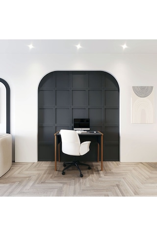 Zenith Çalışma Masası 90cm Antrasit Ceviz