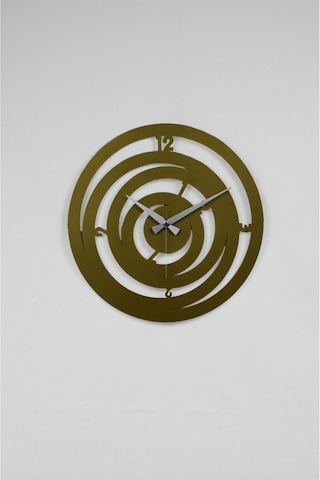 Hilal Model Metal Lazer Kesim Akar Sessiz Mekanizmalı Duvar Saati 40 40 Cm -m013 Gold