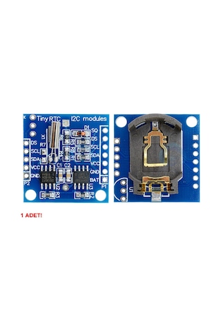 Ds1307 Rtc Iıc Zaman Modül Gerçek Zaman Saat I2c 24c32 Eeprom Saniye Dakika Saat Gün Ay Yıl Tarih