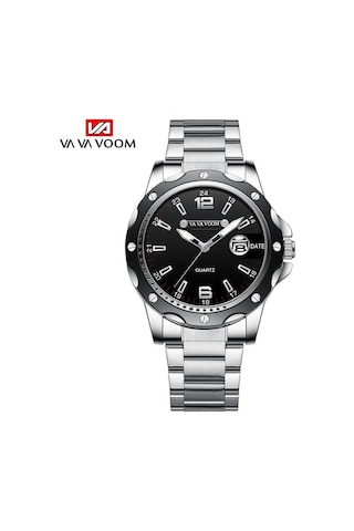 Siyah Va Va Voom Kuvars İzle Moda Tarihi Kuvars Erkek Saatler Top Marka Lüks Erkek Saat Chronograph Spor Erkek Bilek İzle Hodinky Relogio Masculino Siyah