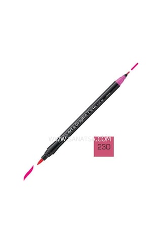 Zig Art & Graphic Twin Marker Çift Uçlu Çizim Kalemi 230 Pale Ros