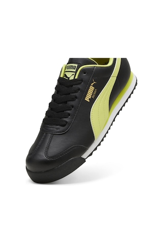 Puma Erkek Siyah-sarı Roma Basic Sneaker Ayakkabı 36957153 Siyah - Sarı