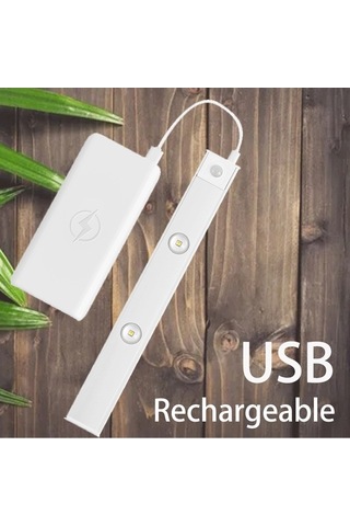 Dancemonkey Cbtx Mz-1602 40cm Hareket Algılama Kabini Şerit Işığı Lambası Dolap Lambası - Gümüş Gümüş