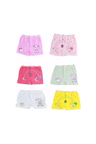 Tutku 0181 Kız Çocuk Boxer 6 Adet
