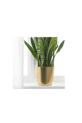 Ikea Daıdaı Çelik Saksı, Pirinç Rengi, 19 Cm -
