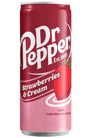 Dr Pepper Strawberries & Cream 330ml 12'li Paket