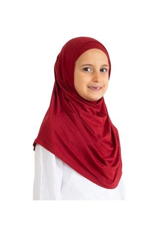 Modish Group Çocuk Hazır Giyim Başörtüsü Şal Turban Viskon - Bordo Bordo