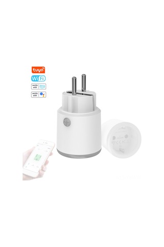 Geeksen Akıllı Wifi Soketli Adaptör 16a - Enerji Tüketim Ölçümü, Uzak Kumanda, Zamanlama Ve Senaryo Bağlantısı - Avrupa Standartı 85-250v