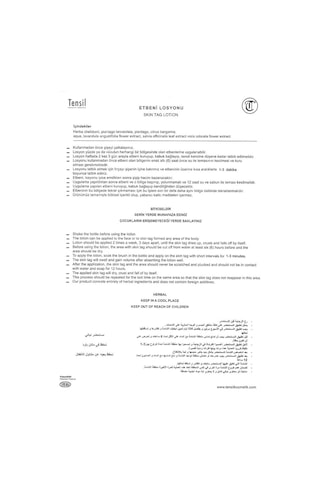 Tensil Et Beni Losyonu Mole Lotion